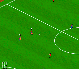 Lothar Matthaus Super Soccer (Germany) In game screenshot